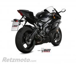 Silencieux MIVV Suono inox noir/casquette carbone Yamaha YZF R6