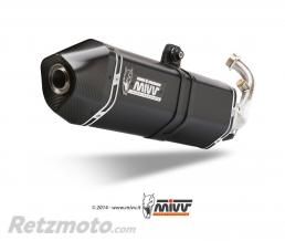 Ligne compl�te MIVV Speed Edge acier noir/casquette carbone Piaggio Beverly 300
