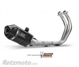 Ligne compl�te MIVV Speed Edge inox silencieux acier noir/casquette carbone Yamaha MT-07