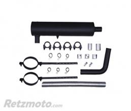 Kit furtif KOLPIN silencieux + bouclier thermique quad noir