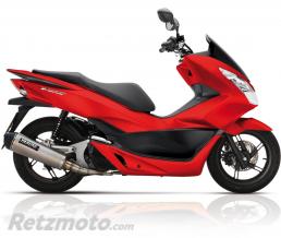 Echappement YASUNI Scooter 4 inox Look Titane/casquette noire Honda PCX 125
