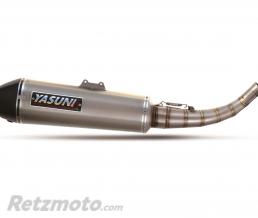 Echappement YASUNI Scooter 4 Black Edition inox noir/casquette carbone Suzuki Burgman UH125