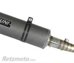 Echappement YASUNI Scooter 4 inox Look Titane/casquette noire