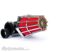 Filtre � air hexagonal BIHR �28-35mm chrom� - partie filtrante rouge