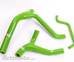 SAMCO SPORT Durites de radiateur SAMCO kit transformation Y vert - 3 durites Kawasaki KX450F