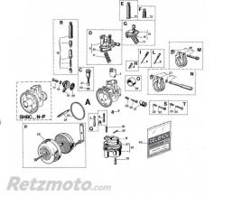 Carburateur DELL ORTO SHBC 19.19 - starter � c�ble