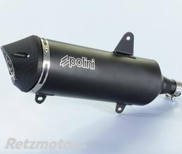 Silencieux POLINI Peugeot Metropolis 400 Maxi-Scooter alu noir/casquette alu