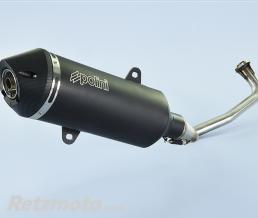 Ligne compl�te POLINI Maxi-Scooter inox/silencieux alu/casquette alu Yamaha