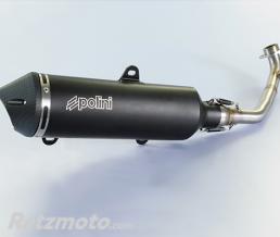 POLINI Ligne compl�te POLINI Maxi-Scooter inox/silencieux alu/casquette alu