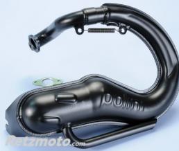 Echappement POLINI Echappement type d�tente Acier noir/silencieux aluminium Piaggio Vespa PK50