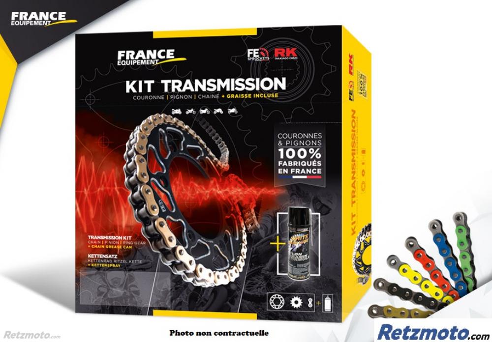 KIT CHAINE ACIER CAGIVA 125 ALETTA ORO '85/87 12X41 RK520MXZ CHAINE 520 MOTOCROSS ULTRA RENFORCEE KIT CHAINE ACIER CAGIVA 125 ALETTA ORO '85/87 12X41 RK520MXZ CHAINE 520 MOTOCROSS ULTRA RENFORCEE