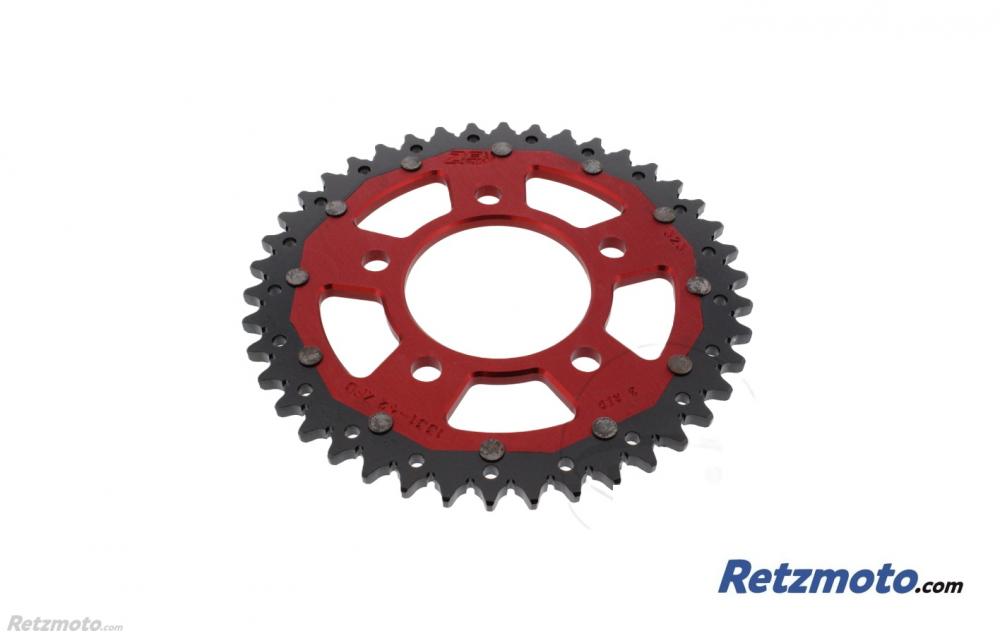 Couronne ART Bi-composant 42 dents Aluminium ultra-light anti-boue pas 525 rouge Couronne ART Bi-composant 42 dents Aluminium ultra-light anti-boue pas 525 rouge