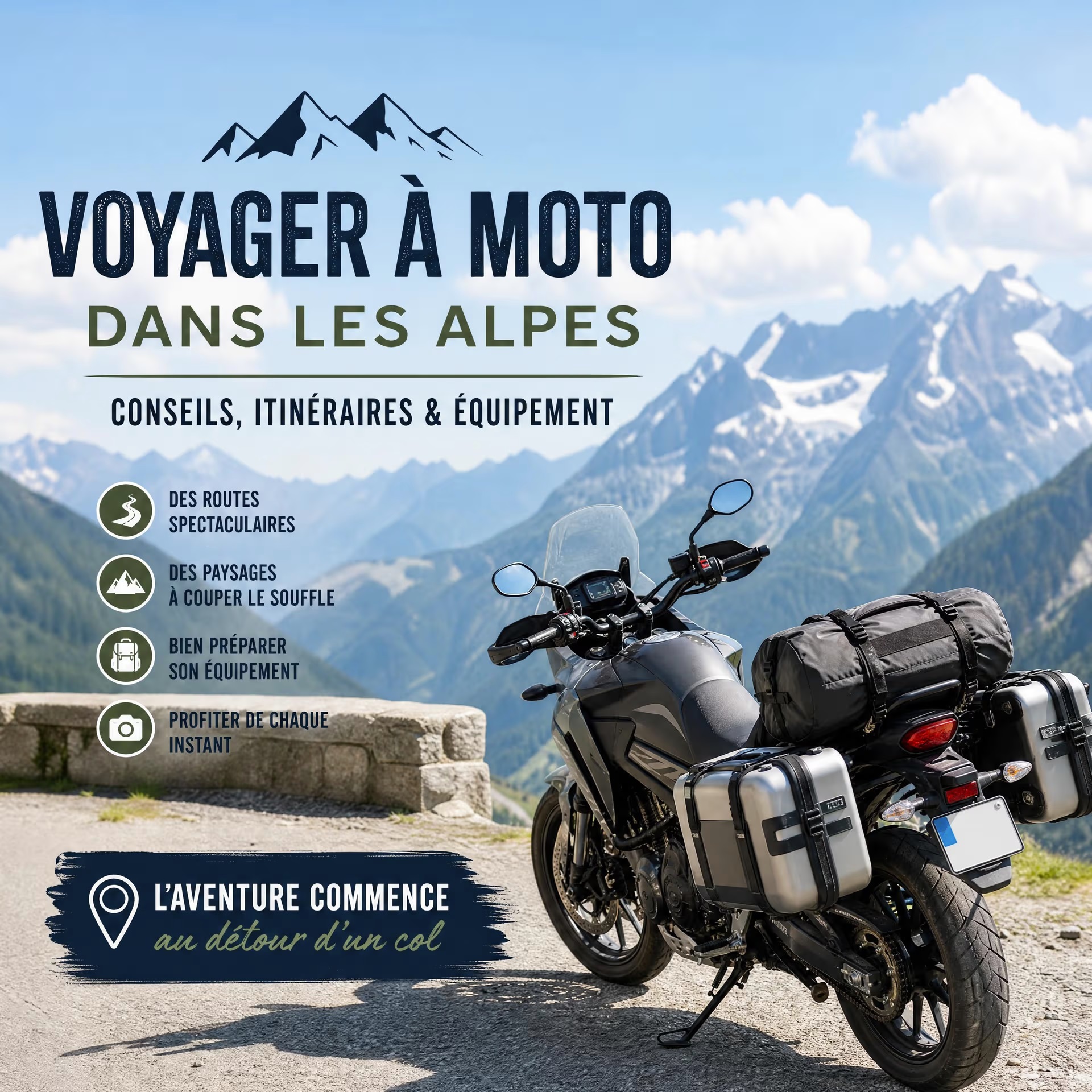 Balade pour motard : comment bien préparer son road trip en France et en Europe en 2026